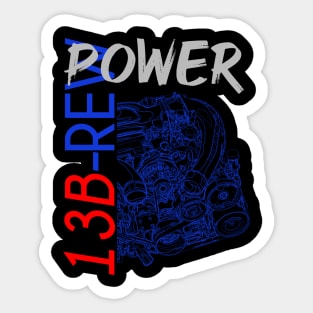 13B-REW RX7 Engine Sticker